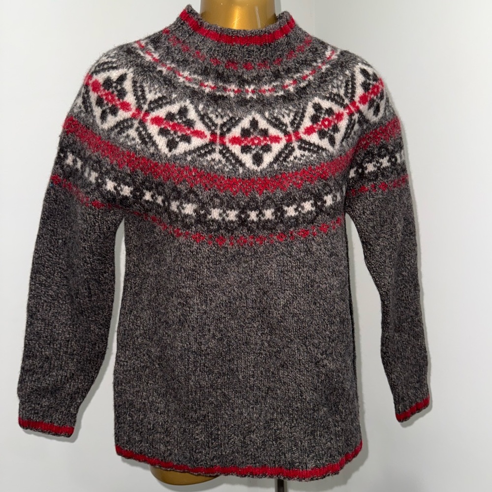 ❄️ 🧶 Eddie Bauer Legend 100% Wool Fair Isle Sweater – Women’s Small